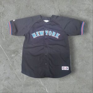 New York Mets Jersey Mens‎ Small Black David Wright Picture Majestic MLB Vintage